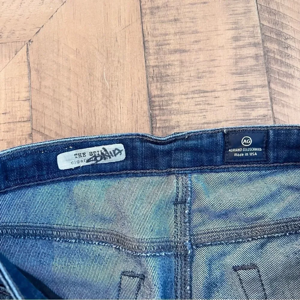 Adriano Goldschmied AG The Stilt Cigarette Leg Denim Blue Jeans Size 25R